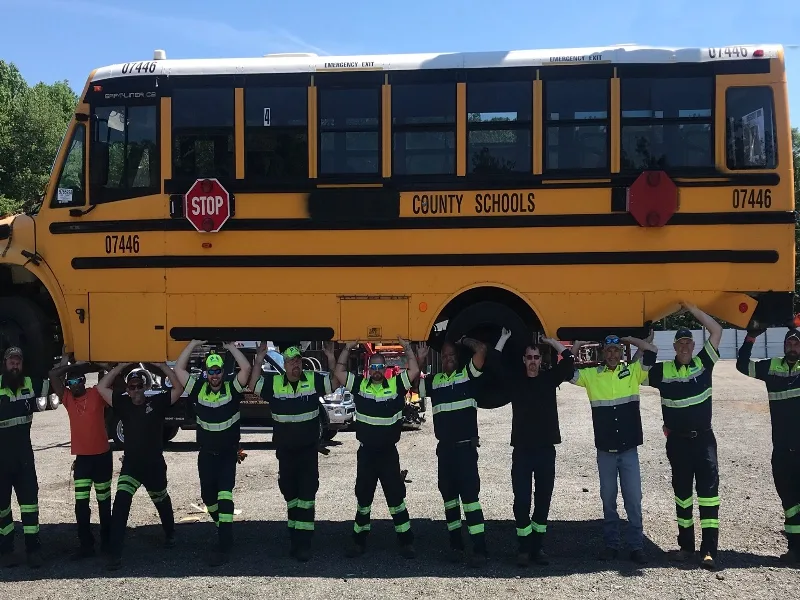 Chantilly bus towing