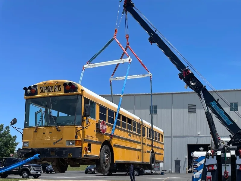 Sterling bus towing