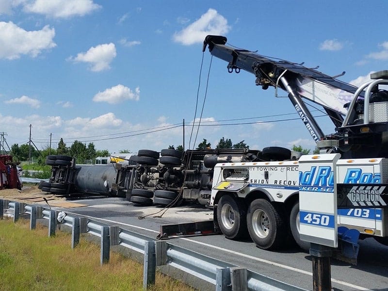 Harry Byrd Highway towing